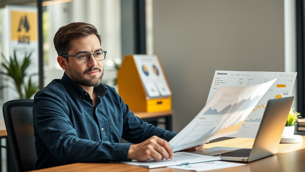 Dirigeant PME BTP consultant son tableau de bord de trésorerie