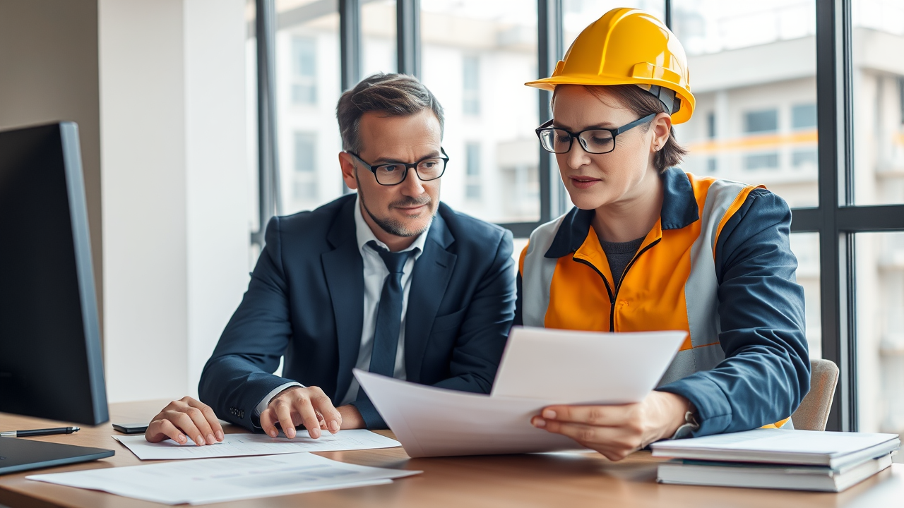 Expert comptable BTP analysant la trésorerie d'une PME du bâtiment